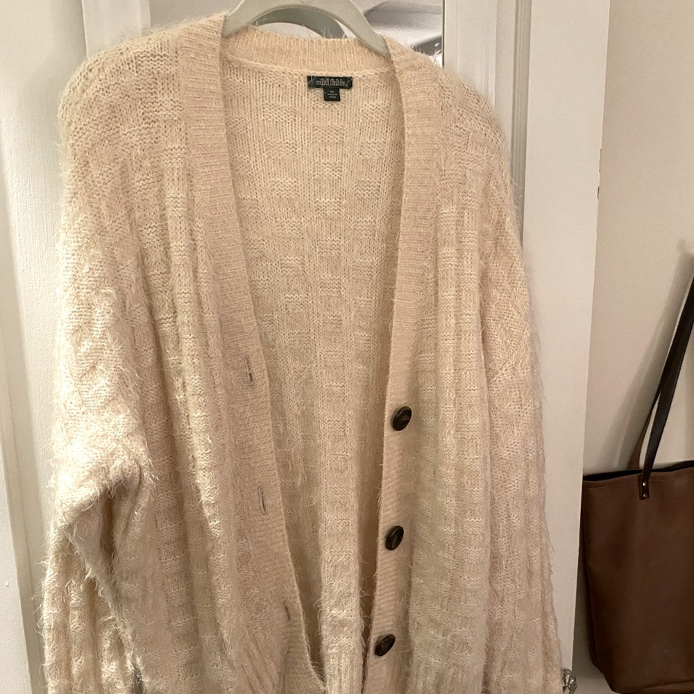 Fuzzy cardigan